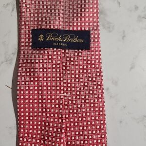 Vintage Brooks Brothers Tie Red And White